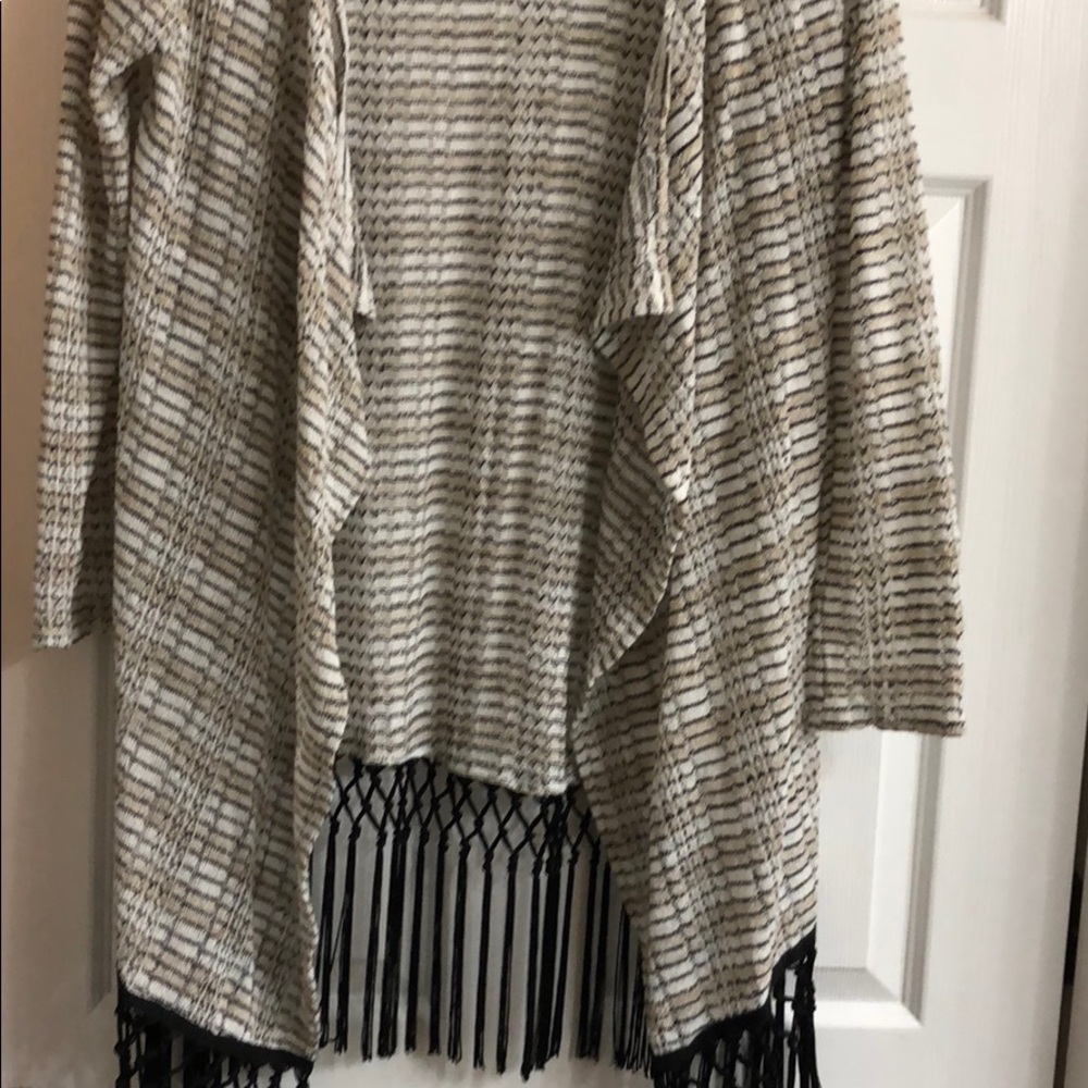 Fringe cardigan